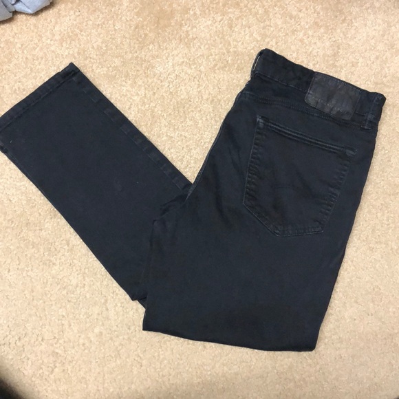 mens black twill jeans